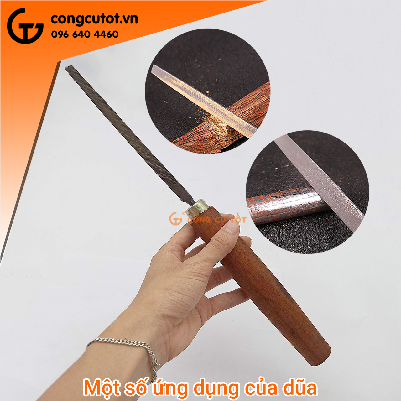 Dũa mài lưỡi cưa - Dũa sắt tam giác thô Thái Bình