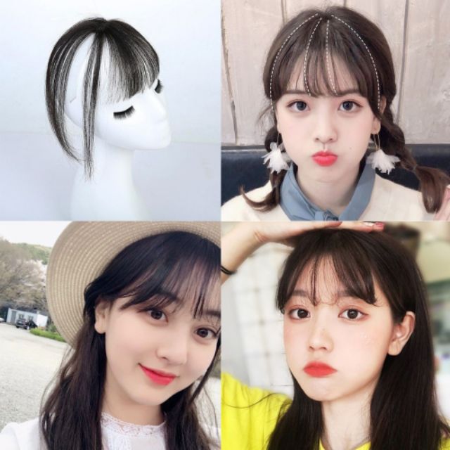 Tóc giả mái 🎁 FREESHIP 🎁 mái giả 360 độ 3D