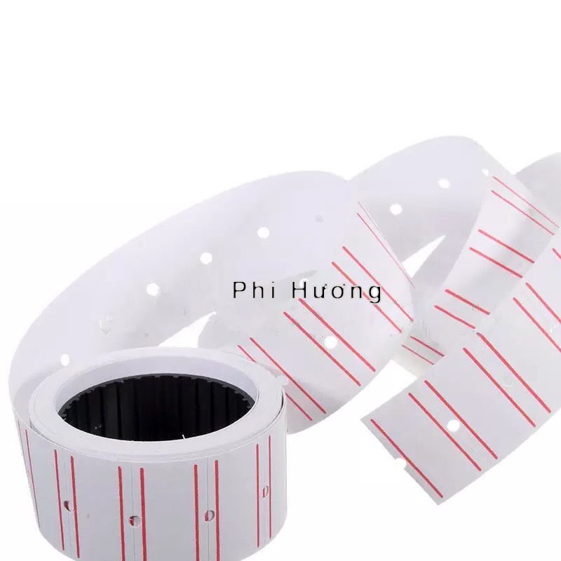 2 cuộn tem dán giá, giấy nhãn bấm giá