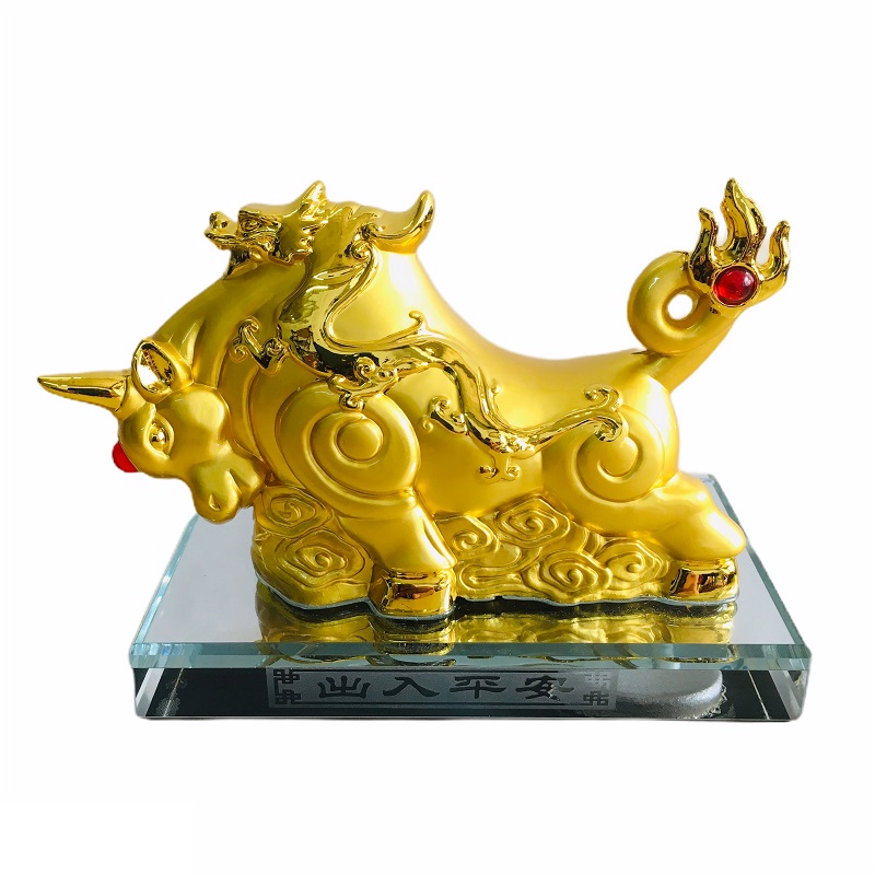 Alloy feng shui statue office desk decoration, taplo car perfume gift