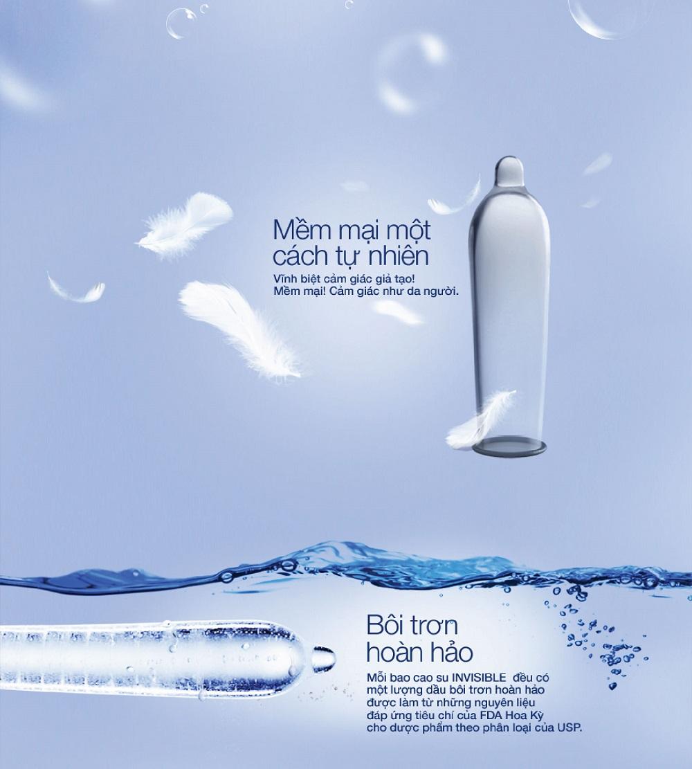 [ COMBO 2 Hộp ]Bao Cao Su Durex Invisible Extra Thin cực siêu mỏng Hộp 10 Chiếc [che tên người mua] -