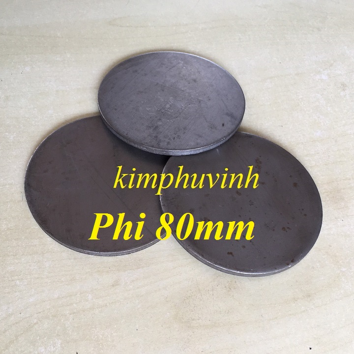 01 CÁI - Phi 80mm BẢN MÃ TRÒN - BẢN MÃ ĐẦU CỘT 80mm