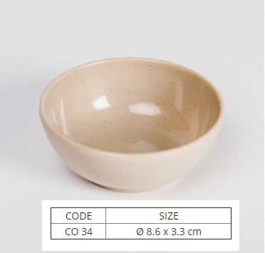 Chén Nhựa Melamine Cơm Chén Chè Màu Nâu Nhiều Size