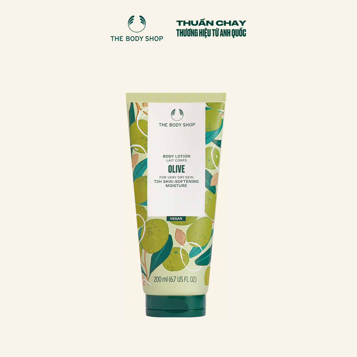 Sữa dưỡng thể olive body lotion 200ml the body shop