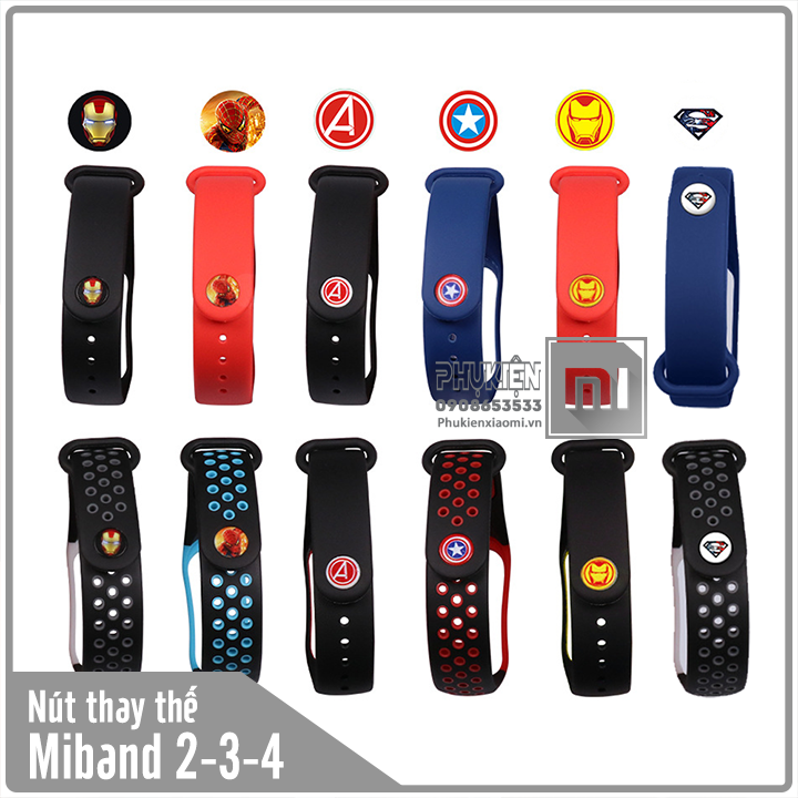 Nút thay thế Mi Band 4/ Mi Band 5 Avengers
