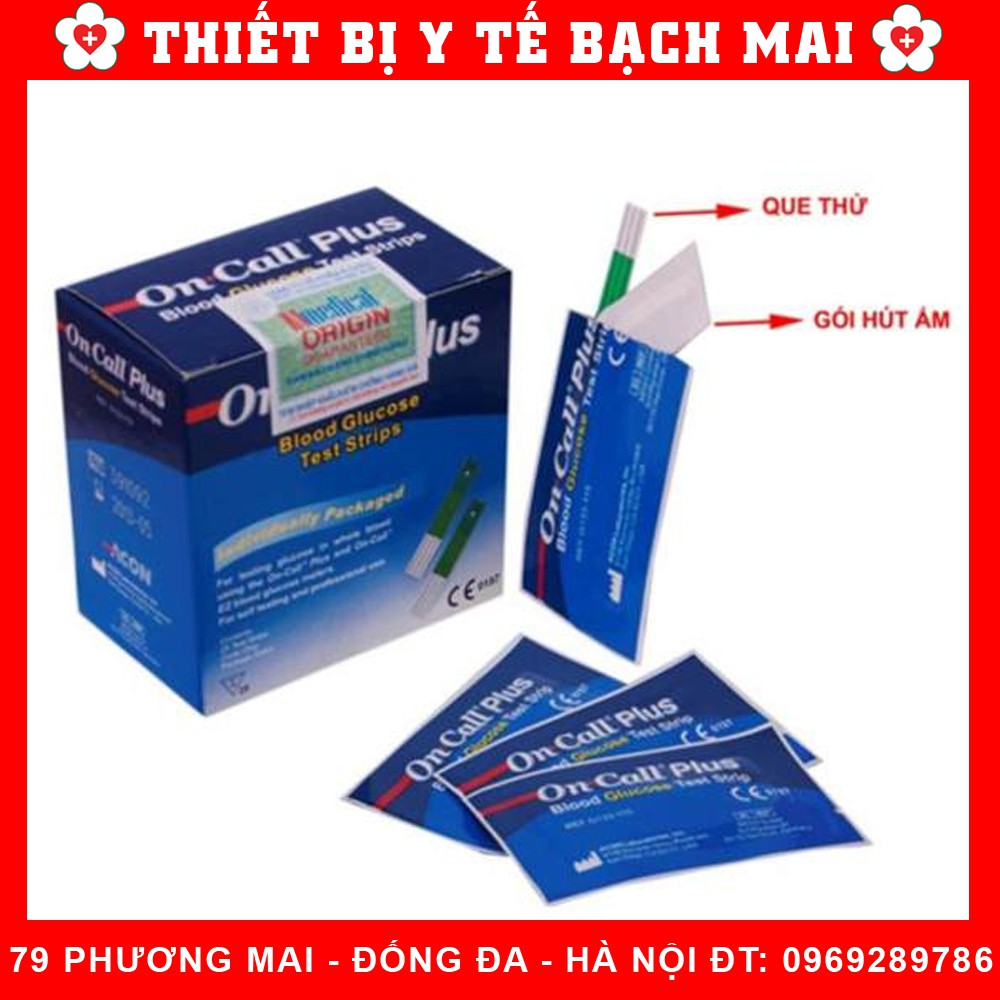 Hộp 25 Que Thử Đường Huyết On Call Plus [Tiểu Đường Oncall Plus]