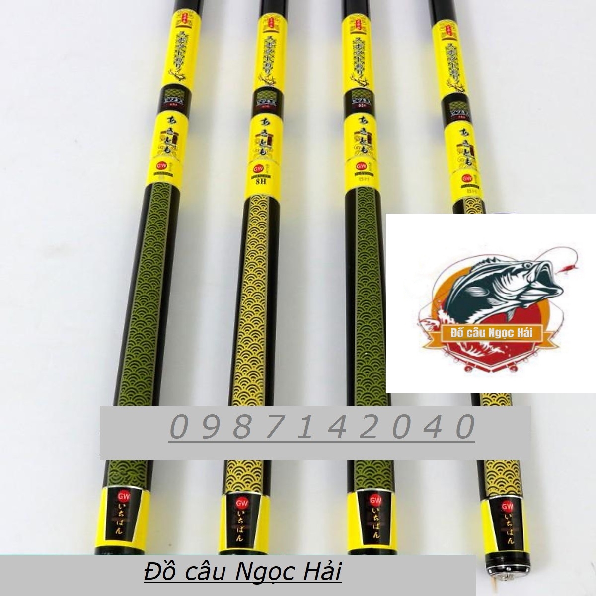 Cần Câu Tay GW 8H Cao Cấp , Đủ Size (Đồ câu Ngọc Hải)