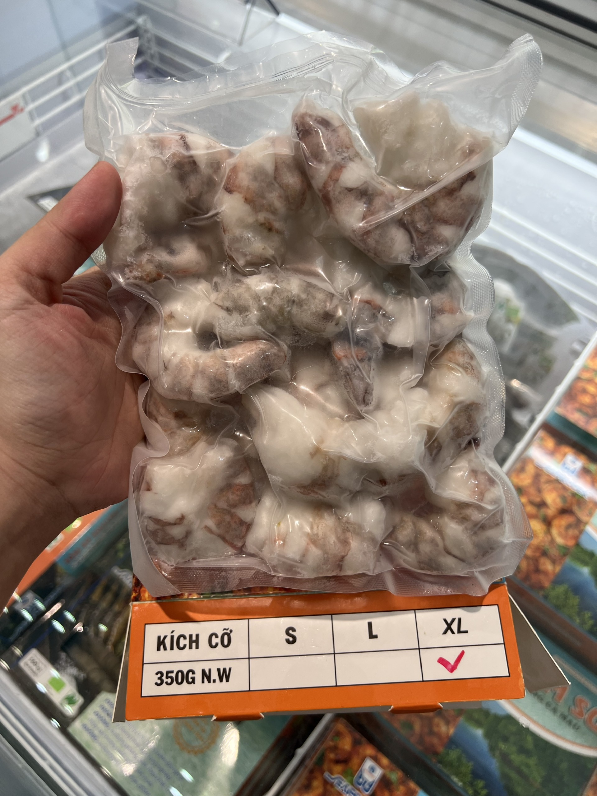 TÔM SÚ RỪNG CÀ MAU SEAPRODEX, KÍCH CỠ: XL