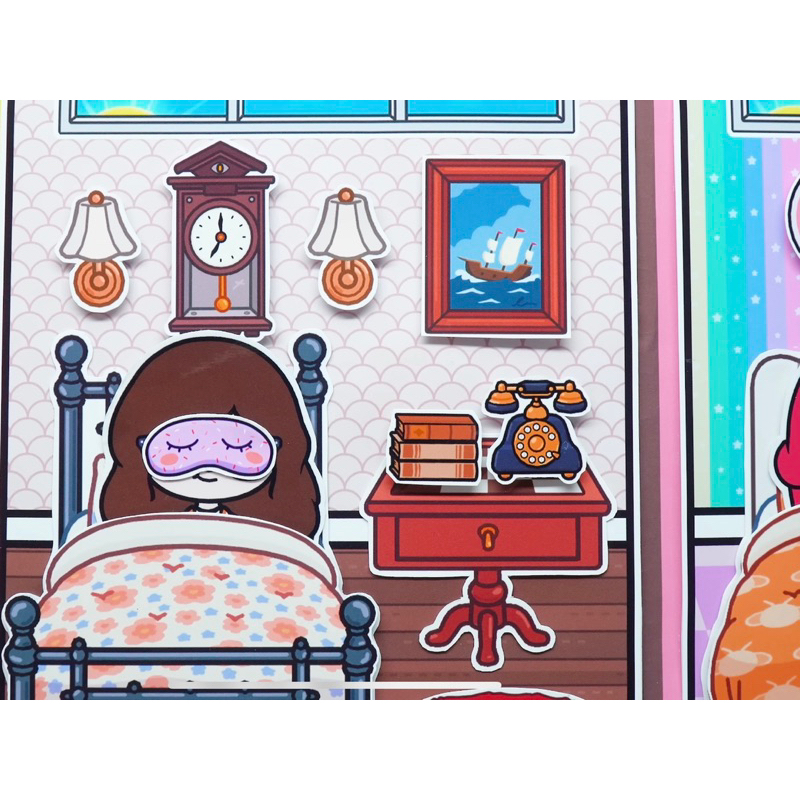 Ngôi nhà búp bê giấy Classic vs Modern