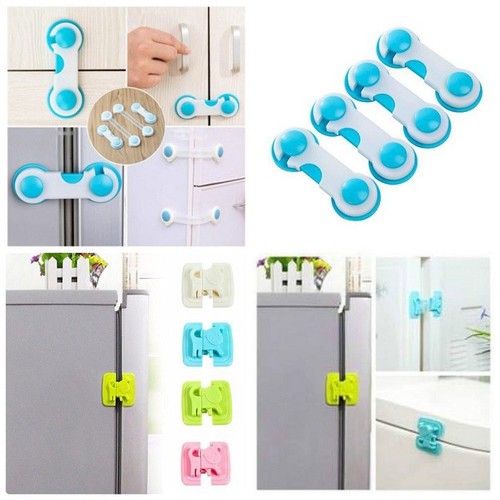 Vỉ gồm 2 chiếc khóa chặn cửa tủ lạnh  mẫu mới