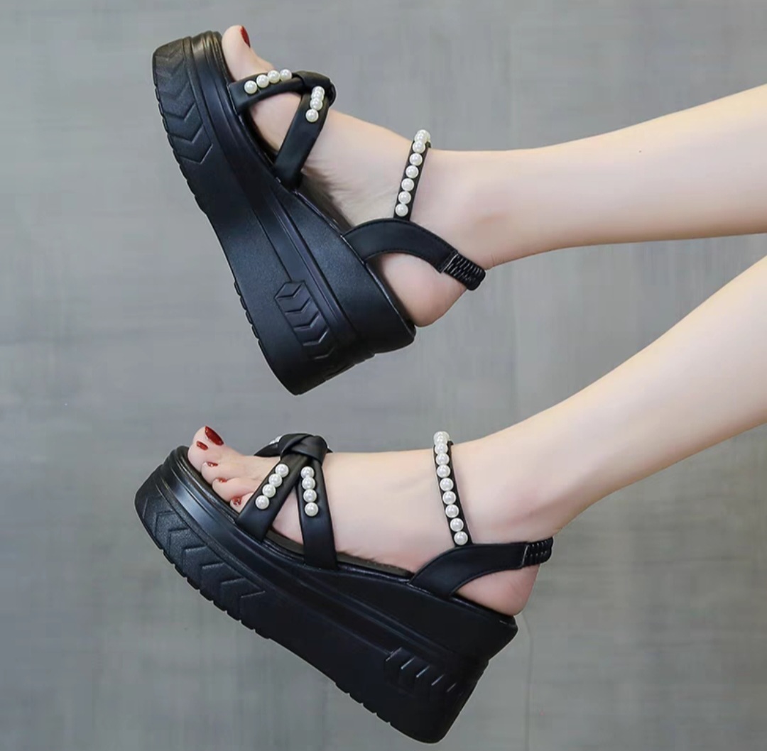 Sandal đế xuồng dây ngọc 9p