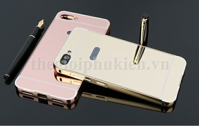 Ốp lưng Asus Zenfone 4 Max Pro ZC554KL tráng gương viền kim loại bo tròn