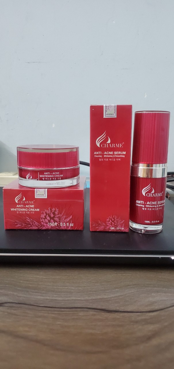 Kem face thông đỏ hoặc Serum thông đỏ charm