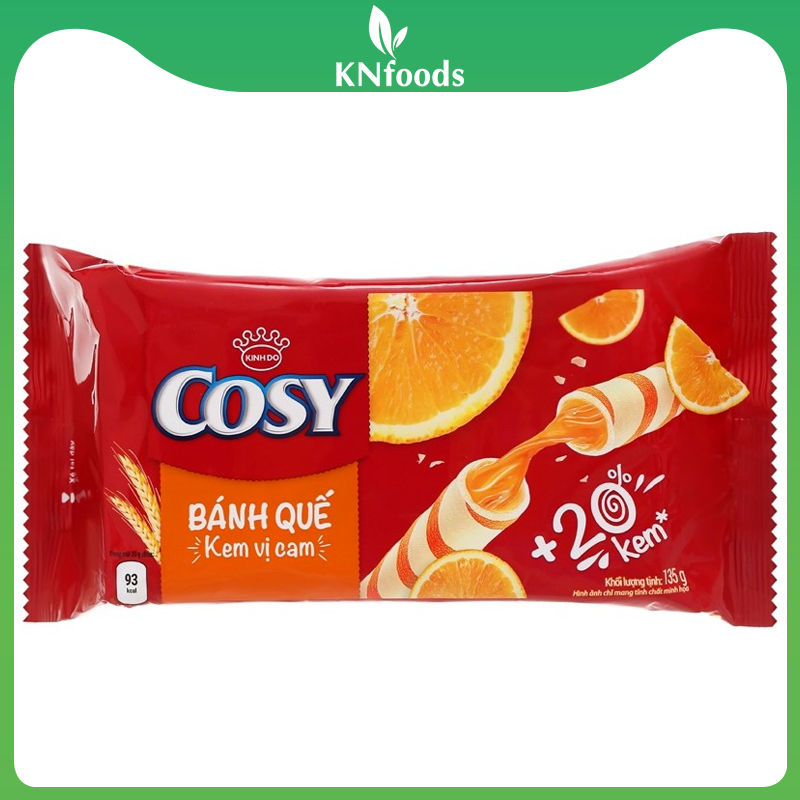 Bánh quế đủ vị (dâu, cam, dứa, socola) Cosy Kinh Đô gói 135g