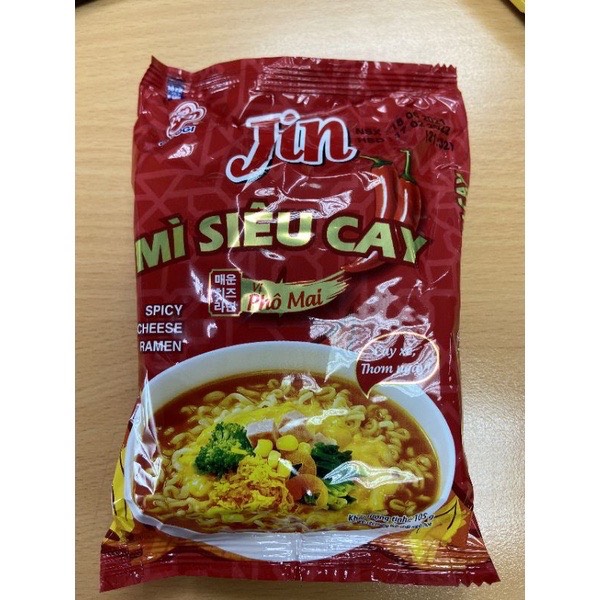 Mì Jin siêu cay vị phô mai Ottogi 105g