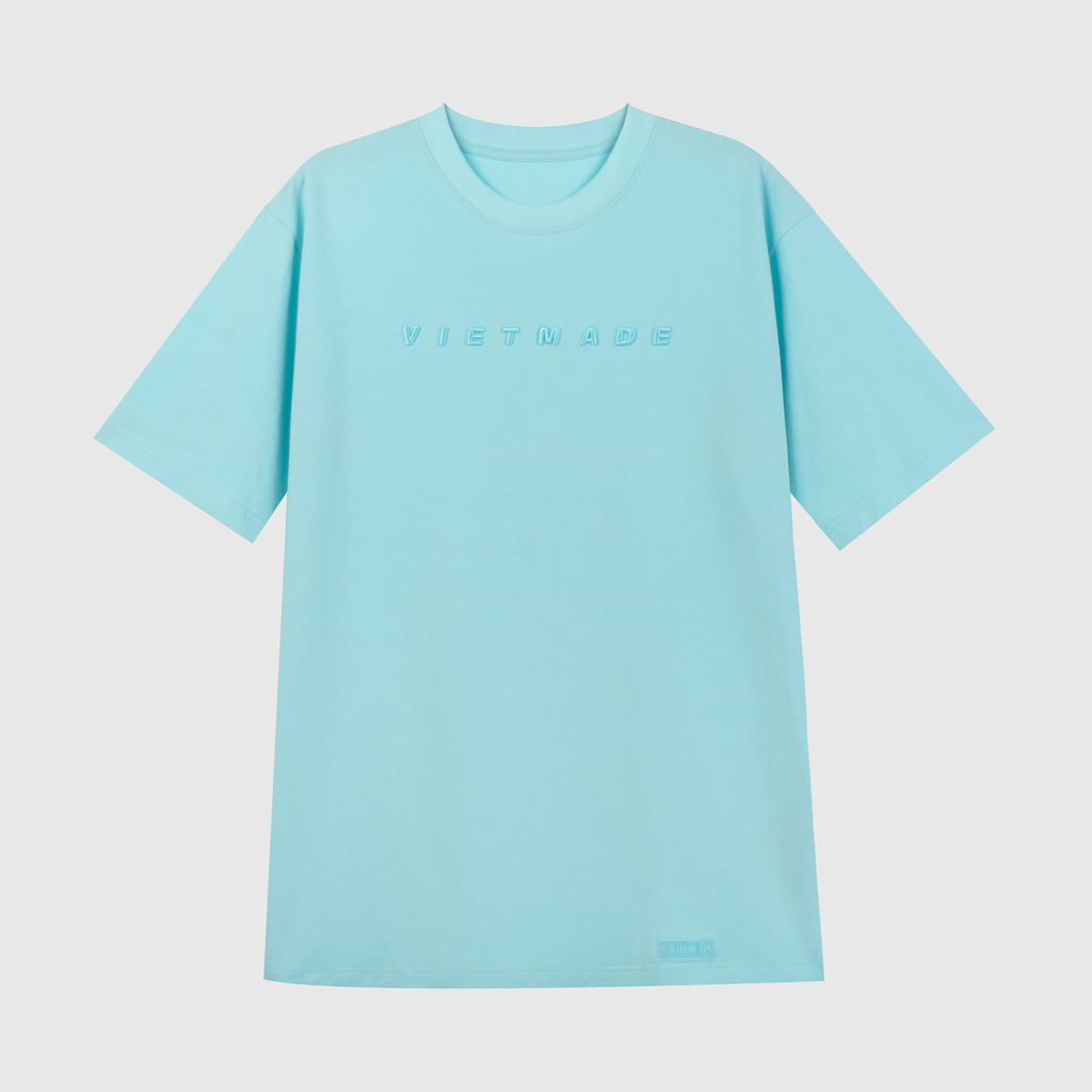 Grimm DC Tee Vietmade 3D embroidery | Blue