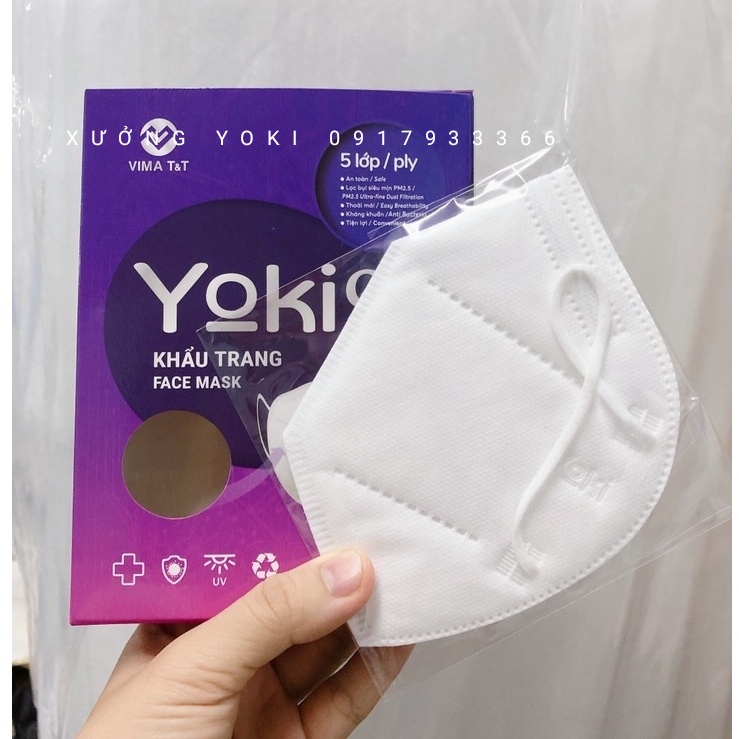 Combo 5 hộp *10 cái(50 cái)  Yoki 95+ cao cấp