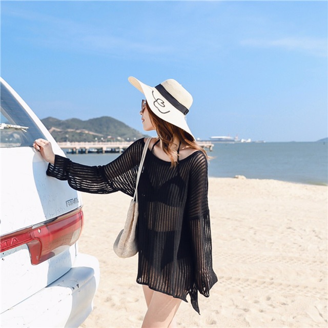 [CÓ SẴN] Áo lưới form rộng đi biển