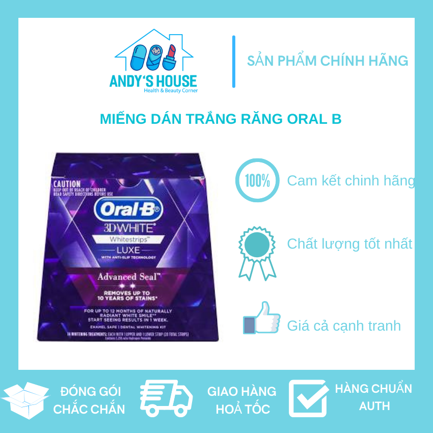 Miếng dán trắng răng Oral B