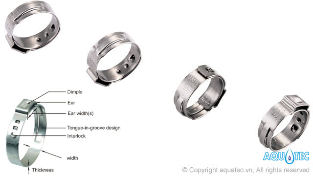 Cổ dê inox 304 siết chặt không bung - combo 5c
