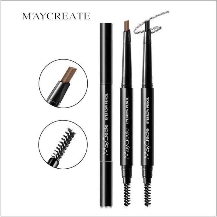Bút chì kẻ lông mày MAYCREATE 2 trong 1 (Số 6)