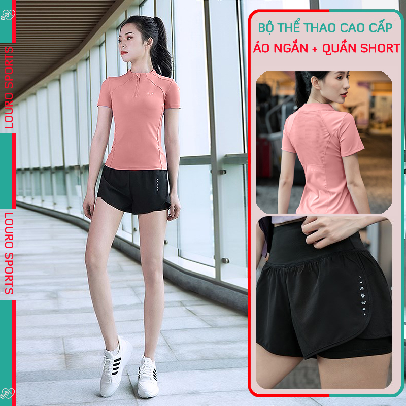 Bộ tập thể thao nữ kiểu bộ đồ tập gym, yoga cao cấp đa năng, tập luyện thể thao, thể dục, chạy bộ, dạo phố