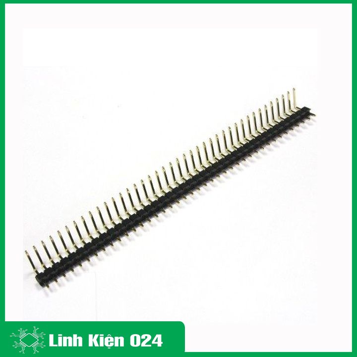 Hàng rào jump đực đơn / đôi 2.54mm cong đứng 40P