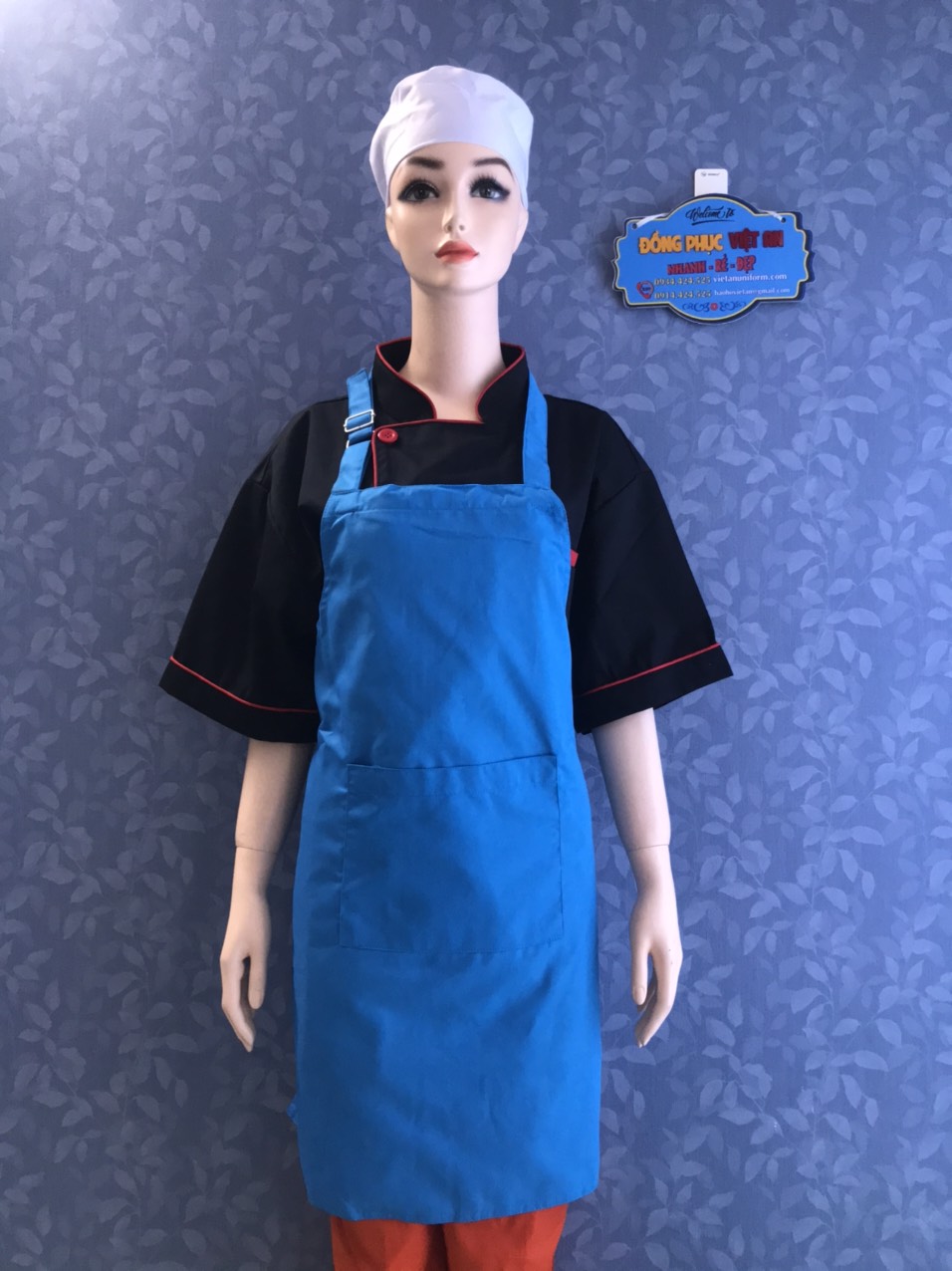 [HCM]Tạp Dề màu Xanh Dương