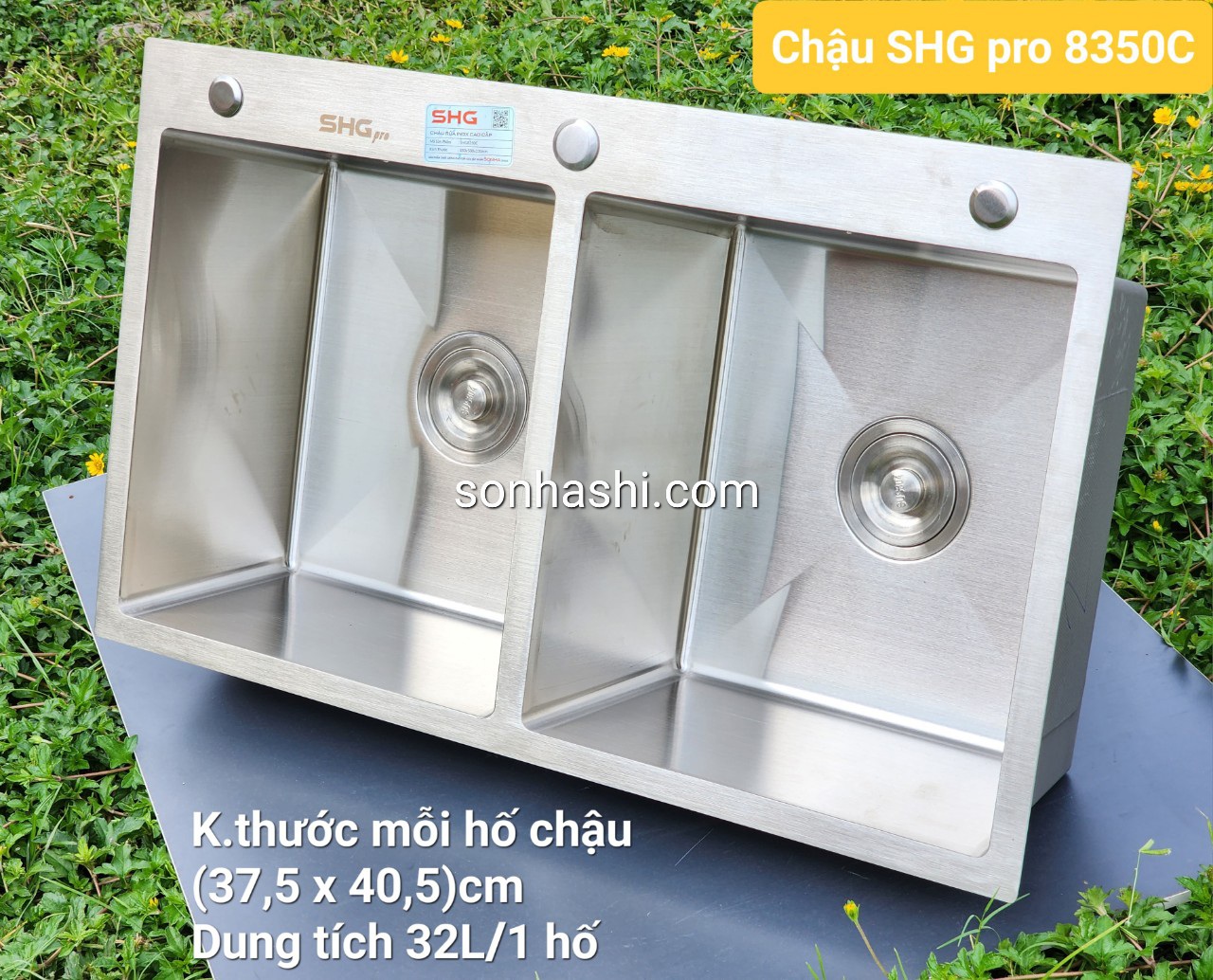 Bồn rửa bát inox Sơn Hà SHGpro 8350C