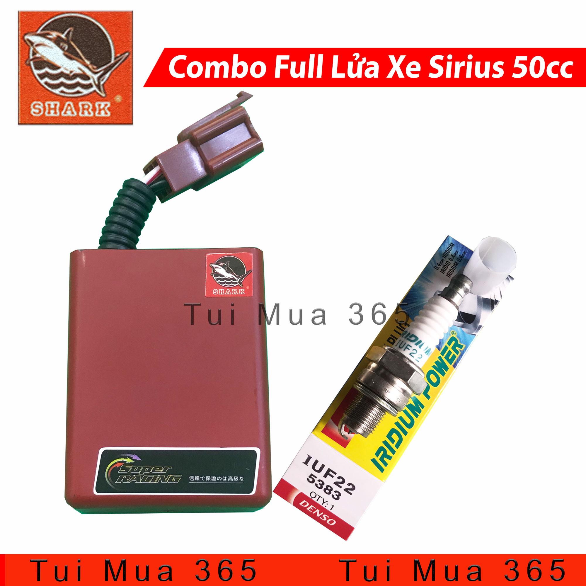 [HCM]Combo IC Shark và Mobin Sườn Faito Bugi Denso Độ Lửa Mạnh Sirius 50cc, Dream, Wave Nhỏ