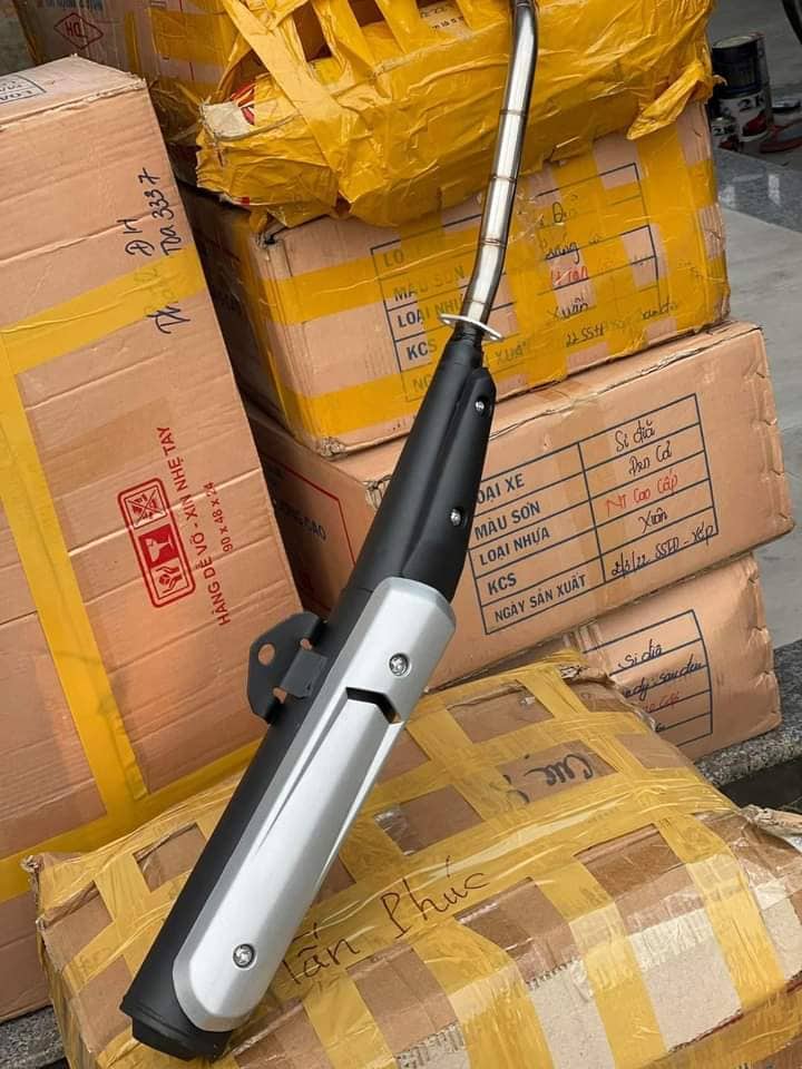 Pô spark móc ấm nổ êm lắp sirius 50-110cc