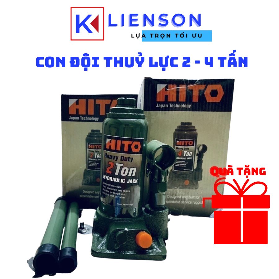 Con đội thủy lực, kích thủy lực Hito 2 tấn 4 tấn