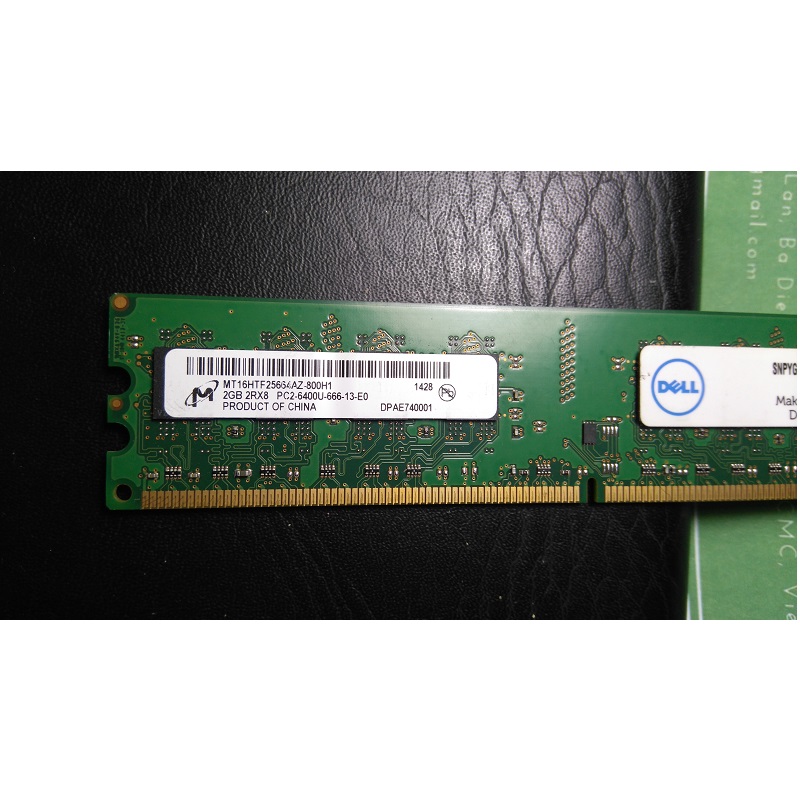 Ram PC DDR2 2Gb bus 800 bảo hành 1 tháng