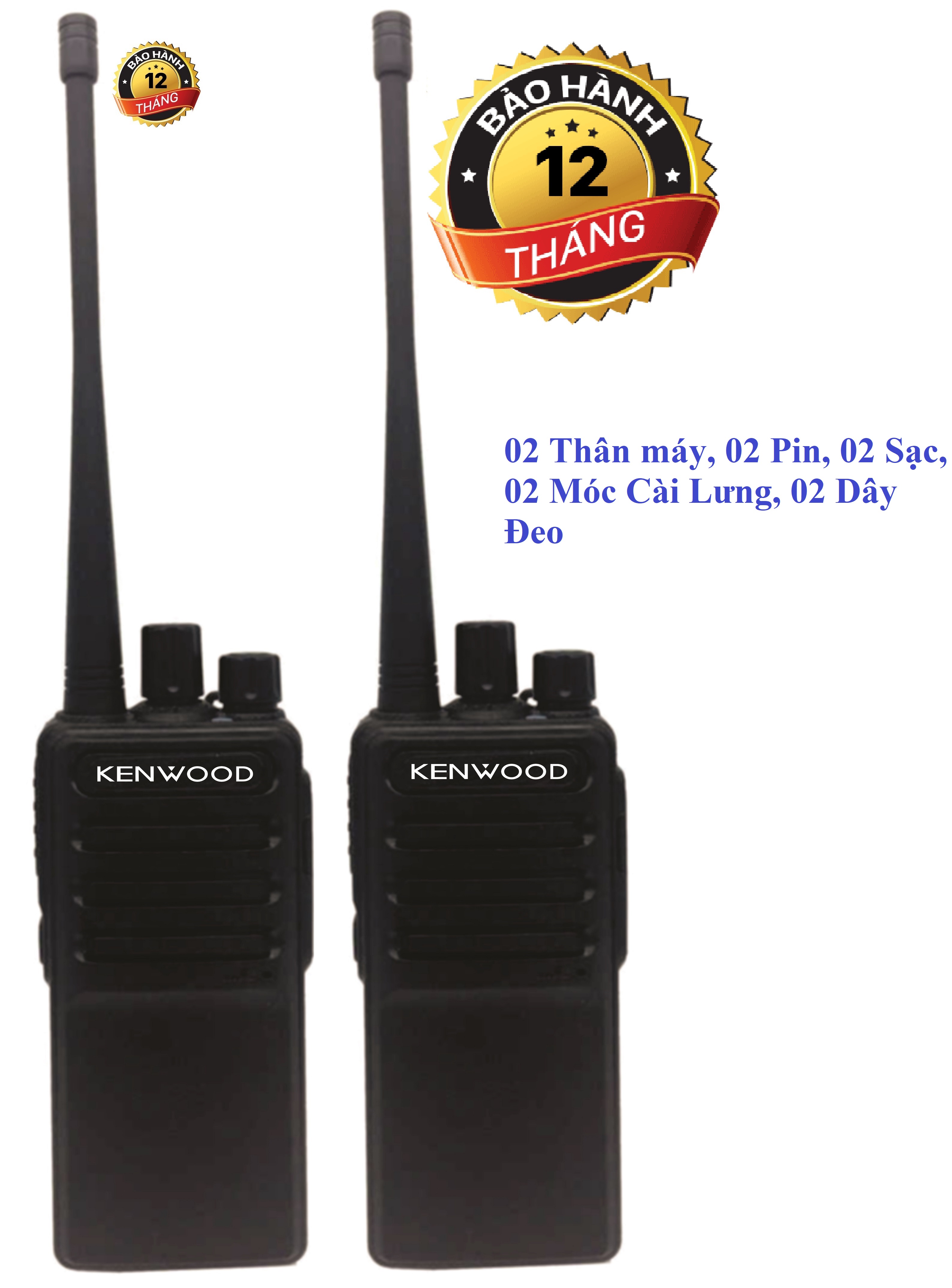 Bộ 2 Bộ đàm Kenwood TK3390 (Bổ sung thêm cổng hỗ trợ sạc Micro USB)