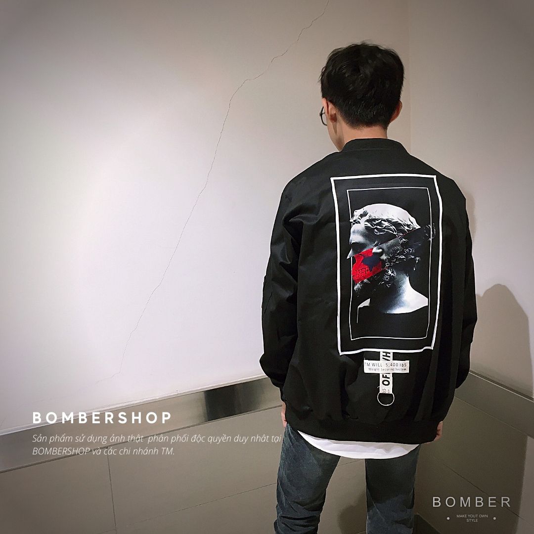 [HCM][Ảnh thật + video] Áo khoác Bomber Design LAMA (dòng hàng thiết kế Unisex)