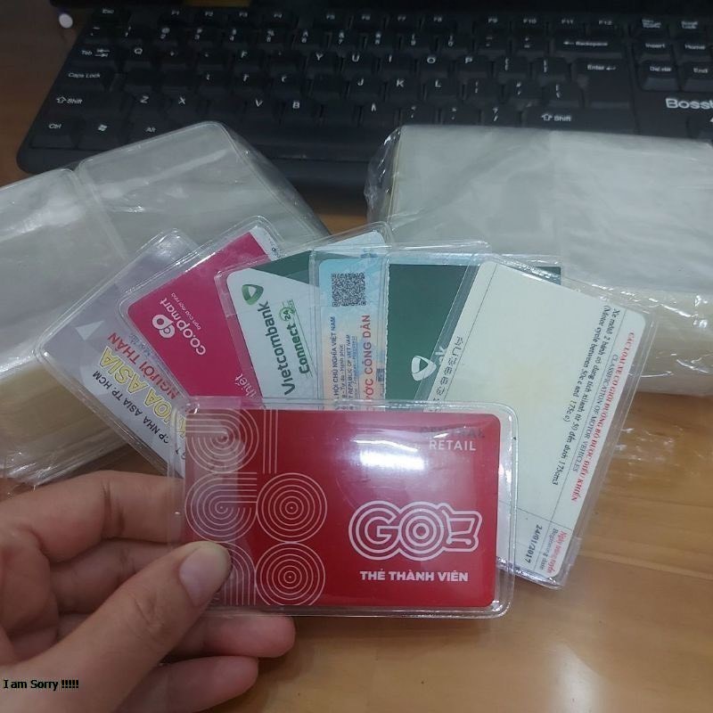 túi chống nước đựng thẻ atm,cccd