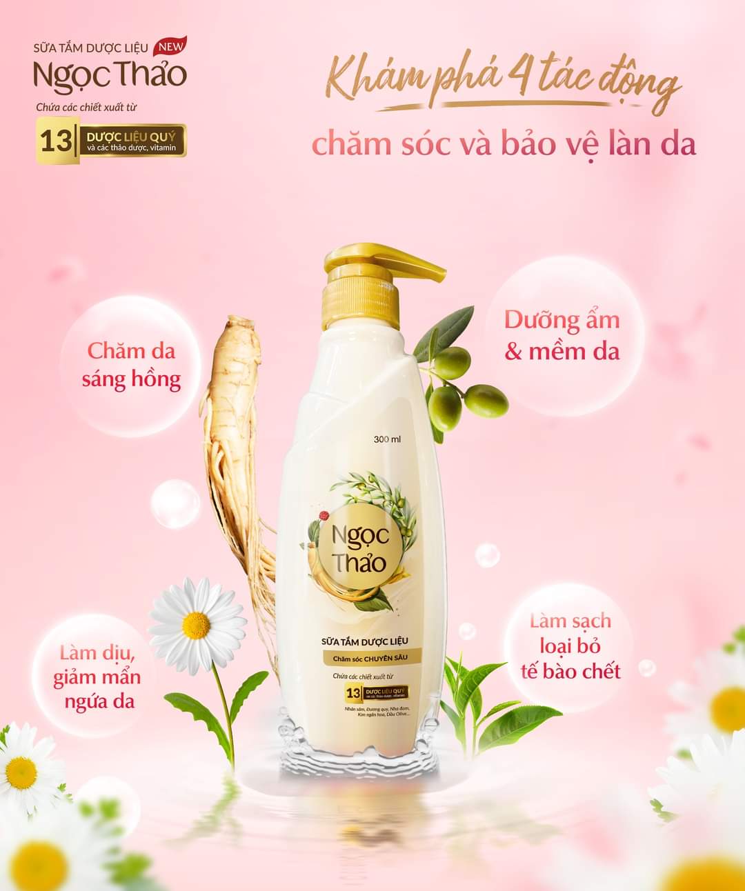 Sữa tắm Dược liệu Ngọc Thảo