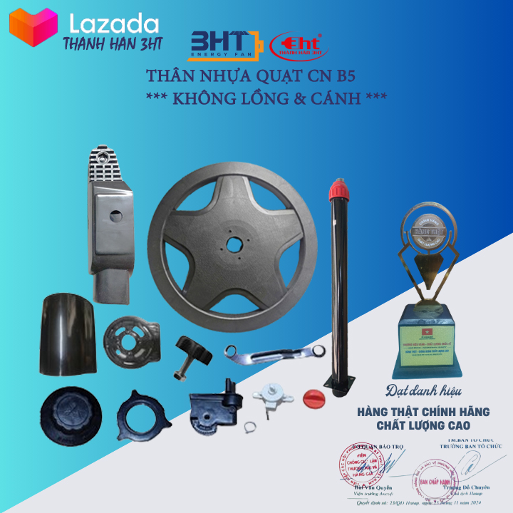 COMBO 5 BỘ * VỎ QUẠT LỠ CÔNG NGHIỆP B3, B4 ,B5