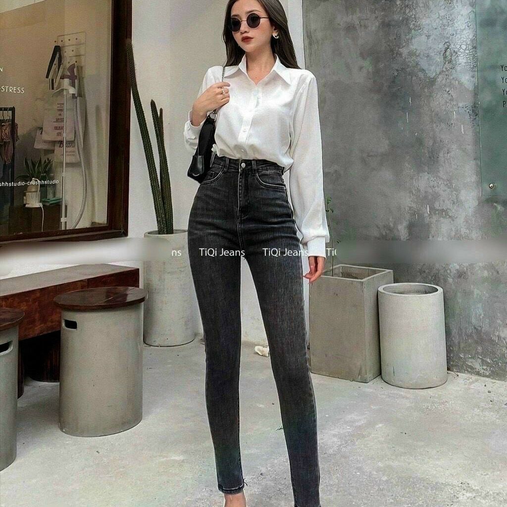 [Hoàn Tiền 15%] Quần jean nữ cao cấp,chất liệu denim,from chuẫn,ảnh thật shop tự chụp thời trang DIỄM NHI SHOP mktb115