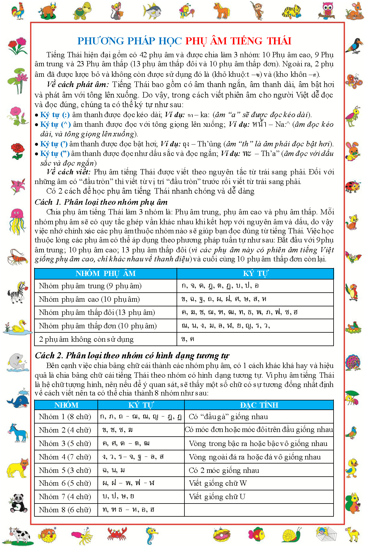 Sách - Tập viết tiếng Thái