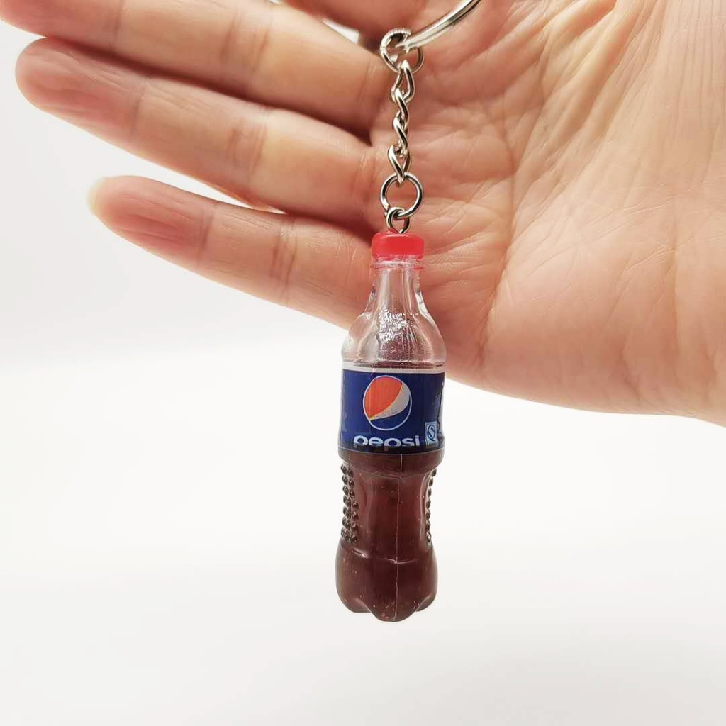 Móc Khóa Hình Chai Nước Ngọt Cola Dễ Thương