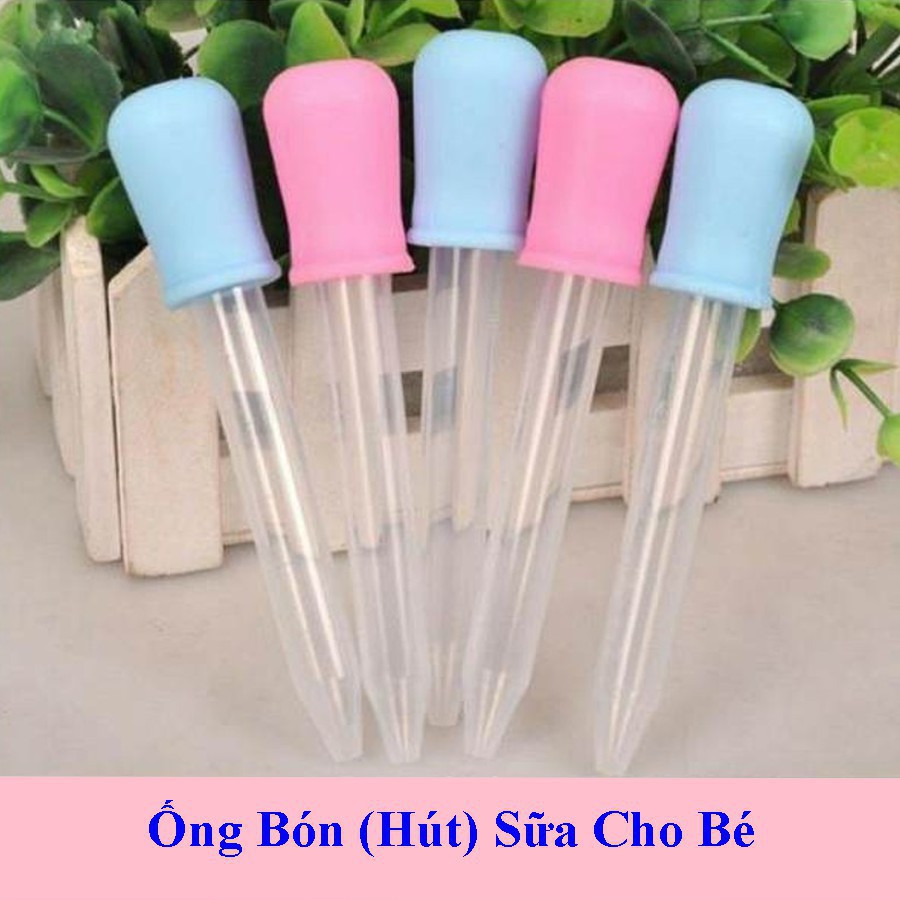 Set 2 Ống hút sữa, bón thuoc loại 5ml cho bé