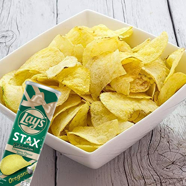 Snack Khoai Tây Lay's STAX lon 105g nhiều vị