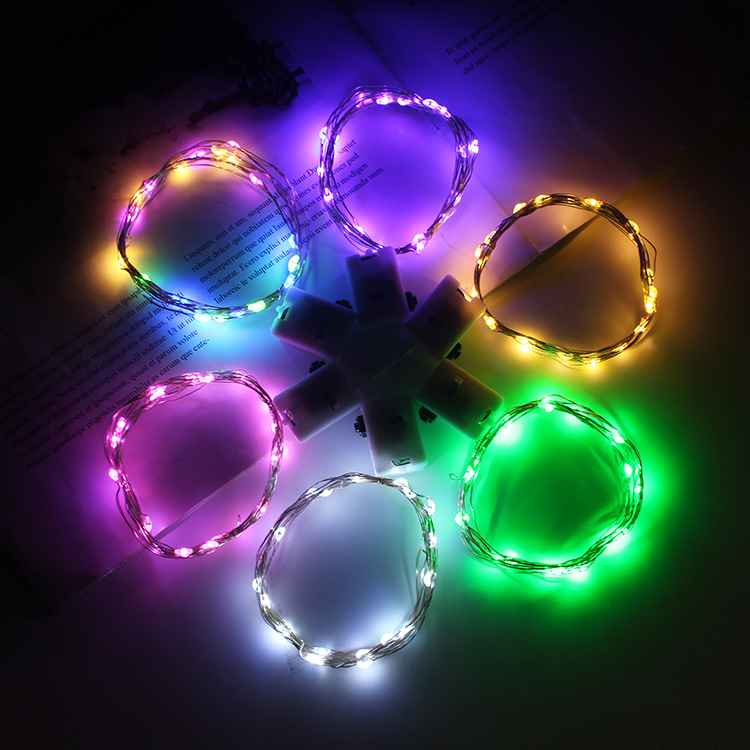 Đèn led đom đóm 3 chế độ có sẵn pin loại 1m/2m ( Sỉ ib giá tốt )