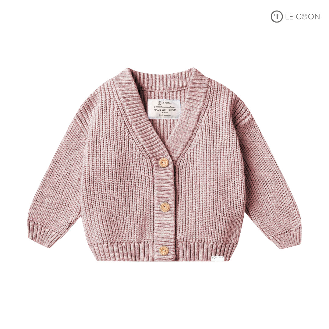 LE COON | Áo Len Cardigan | 3 tháng - 3 tuổi