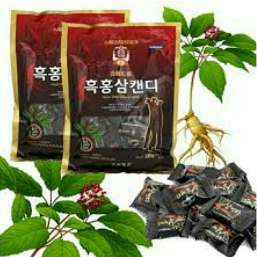 [HCM]Kẹo Hắc Sâm Hàn Quốc gói 300g