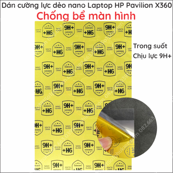 Dán cường lực màn hình Laptop HP Pavilion X360 14 inch / 15 inch dẻo nano, chống bể