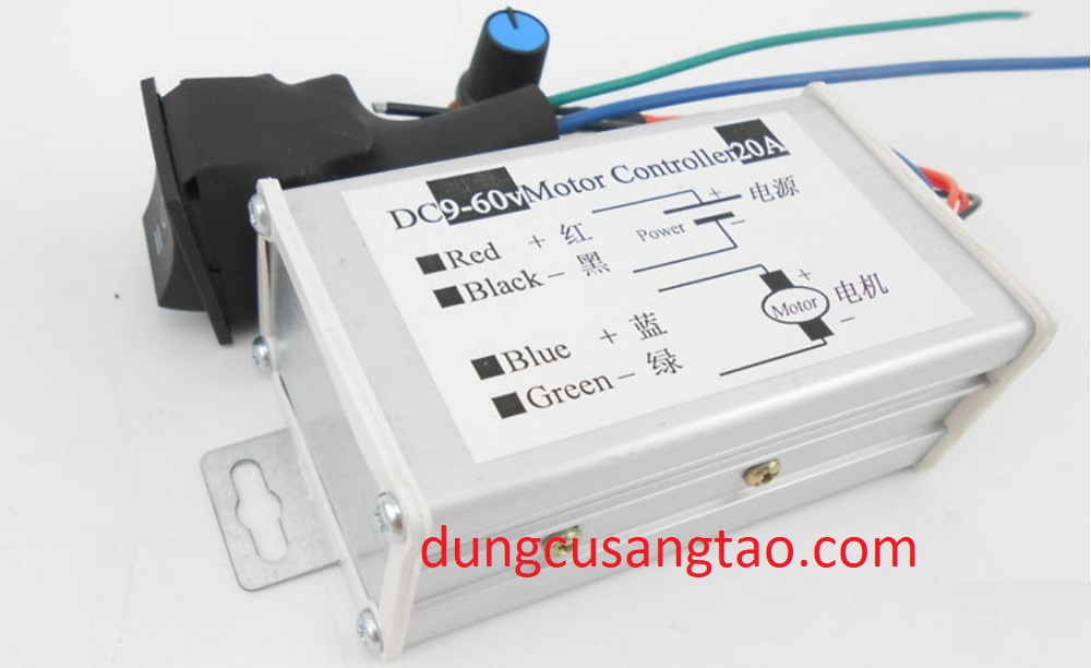 Bộ điều chỉnh tốc độ Dimmer 10 - 60V 20A (chỉnh lưu / chỉnh điện áp / điều tốc)