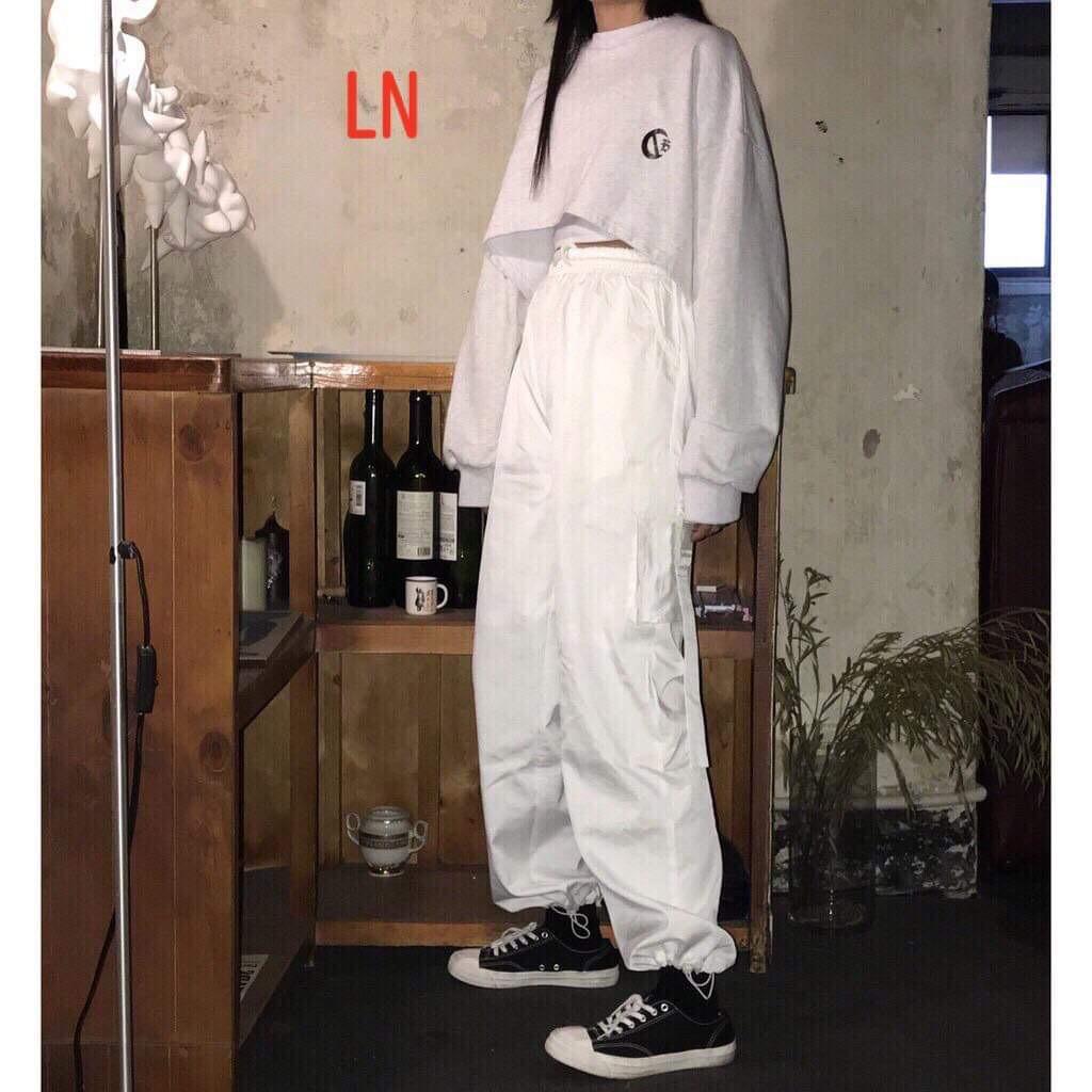 Áo croptop logo chữ b dài tay lng1119