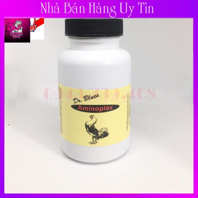 Aminoplex Hộp 100 Viên Nguyên Zin Nắp Đen Seal-Hàng Mỹ-Nuôi Gà Đá Sung Bo Lớn